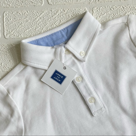 NWT Janie & Jack Long Sleeve Polo Shirt - Picture 5 of 5